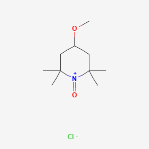 molecular formula C10H20ClNO2 B14338404 Piperidinium, 4-methoxy-2,2,6,6-tetramethyl-1-oxo-, chloride CAS No. 95407-70-8