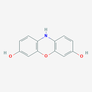 molecular formula C12H9NO3 B14338407 10H-phenoxazine-3,7-diol CAS No. 109055-80-3