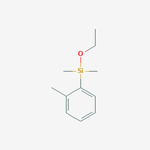 molecular formula C11H18OSi B14338432 Ethoxy(dimethyl)(2-methylphenyl)silane CAS No. 102992-82-5