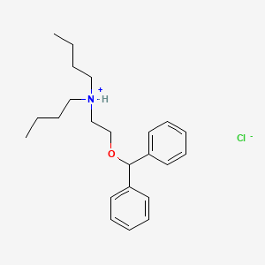 molecular formula C23H34ClNO B14338448 O-Benzhydryldibutylaminoethanol hydrochloride CAS No. 101418-27-3