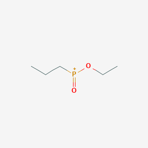 molecular formula C5H12O2P+ B14338498 Phosphinic acid, propyl-, ethyl ester CAS No. 104902-88-7