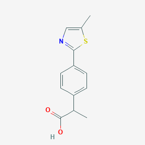 2-[4-(5-Methylthiazol-2-yl)phenyl]propanoic acid