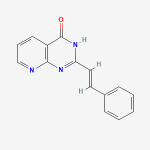 molecular formula C15H11N3O B14338569 2-Styrylpyrido(2,3-d)pyrimidin-4(3H)-one CAS No. 101204-96-0