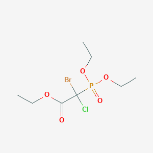 molecular formula C8H15BrClO5P B14338625 Ethyl bromo(chloro)(diethoxyphosphoryl)acetate CAS No. 101834-90-6