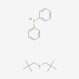 molecular formula C22H33InP B14338627 Bis(2,2-dimethylpropyl)indiganyl--diphenylphosphane (1/1) CAS No. 110138-91-5
