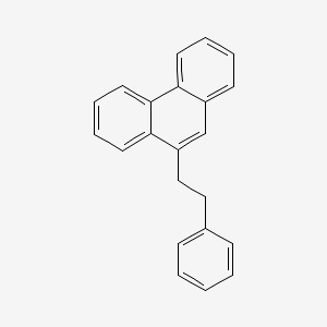 molecular formula C22H18 B14338638 9-(2-Phenylethyl)phenanthrene CAS No. 106032-13-7