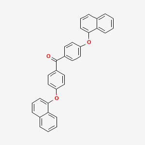 molecular formula C33H22O3 B14338645 Bis{4-[(naphthalen-1-yl)oxy]phenyl}methanone CAS No. 110814-05-6