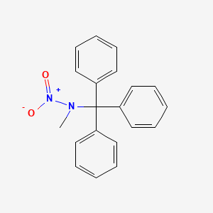 molecular formula C20H18N2O2 B14338669 Benzenemethanamine, N-methyl-N-nitro-alpha,alpha-diphenyl- CAS No. 101303-91-7