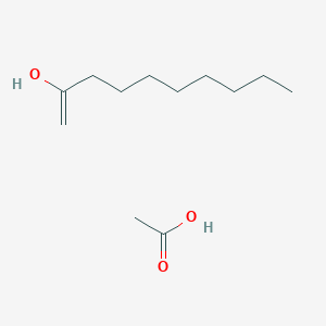 molecular formula C12H24O3 B14338687 Acetic acid;dec-1-en-2-ol CAS No. 105906-10-3