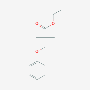 molecular formula C13H18O3 B14338702 Ethyl 2,2-dimethyl-3-phenoxypropanoate CAS No. 106315-38-2