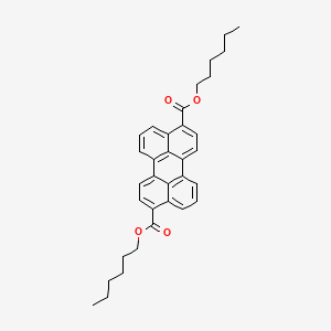 molecular formula C34H36O4 B14338708 Dihexyl perylene-3,9-dicarboxylate CAS No. 105823-23-2