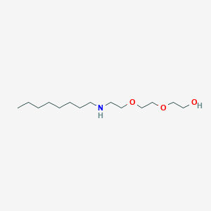 molecular formula C14H31NO3 B14338782 Triethylene glycol, amino, N-octyl CAS No. 104246-24-4