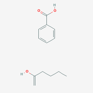 molecular formula C13H18O3 B14338851 Benzoic acid;hex-1-en-2-ol CAS No. 107820-27-9