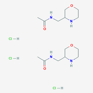N-(morpholin-3-ylmethyl)acetamide sesquihydrochloride