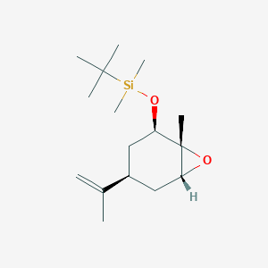 Tert-butyl-dimethyl-[[(1R,2R,4R,6R)-1-methyl-4-prop-1-en-2-yl-7-oxabicyclo[4.1.0]heptan-2-yl]oxy]silane