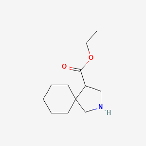 molecular formula C12H21NO2 B1433892 Ethyl 2-azaspiro[4.5]decane-4-carboxylate CAS No. 1601237-38-0
