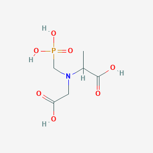 molecular formula C6H12NO7P B14338939 N-(Carboxymethyl)-N-(phosphonomethyl)alanine CAS No. 106327-06-4