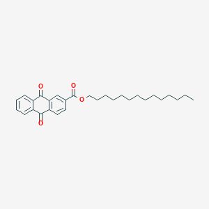 molecular formula C29H36O4 B14338957 Tetradecyl 9,10-dioxo-9,10-dihydroanthracene-2-carboxylate CAS No. 95598-18-8