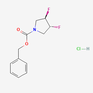(3R,4R)-N-Cbz-3,4-difluoropyrrolidine hydrochloride