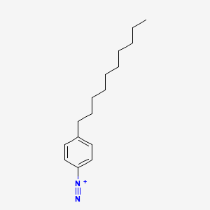 molecular formula C16H25N2+ B14338972 4-Decylbenzene-1-diazonium CAS No. 98293-98-2