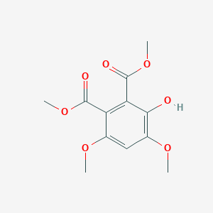 molecular formula C12H14O7 B14338980 Dimethyl 3-hydroxy-4,6-dimethoxybenzene-1,2-dicarboxylate CAS No. 103577-13-5