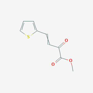 molecular formula C9H8O3S B14339007 Methyl 2-oxo-4-(thiophen-2-yl)but-3-enoate CAS No. 105213-29-4
