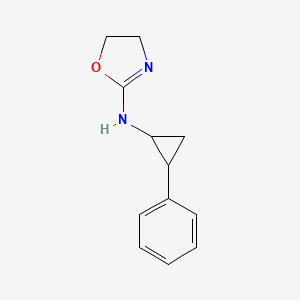 molecular formula C12H14N2O B14339014 N-(2-Oxazolin-2-yl)-2-phenylcyclopropylamine CAS No. 101077-08-1