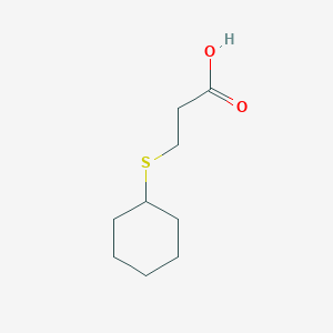 molecular formula C9H16O2S B14339015 Propanoic acid, 3-(cyclohexylthio)- CAS No. 106664-87-3
