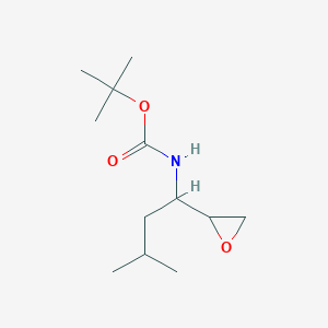 molecular formula C12H23NO3 B14339057 tert-Butyl [3-methyl-1-(oxiran-2-yl)butyl]carbamate CAS No. 103127-19-1