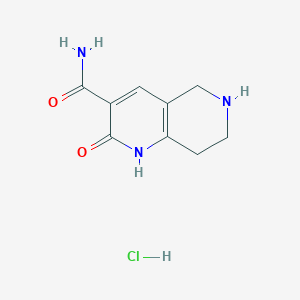 2-Oxo-1,2,5,6,7,8-hexahydro-1,6-naphthyridine-3-carboxamide hydrochloride