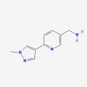 [6-(1-methyl-1H-pyrazol-4-yl)pyridin-3-yl]methanamine