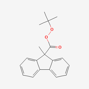 molecular formula C19H20O3 B14339192 Tert-butyl 9-methyl-9H-fluorene-9-carboperoxoate CAS No. 104835-55-4