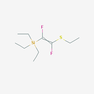molecular formula C10H20F2SSi B14339215 Triethyl[2-(ethylsulfanyl)-1,2-difluoroethenyl]silane CAS No. 103765-75-9