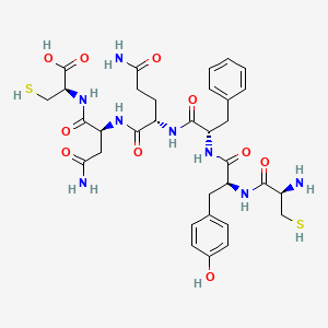 molecular formula C33H44N8O10S2 B14339224 Cysteinyl-tyrosyl-phenylalanyl-glutamyl-asparaginyl-cysteine CAS No. 106897-47-6