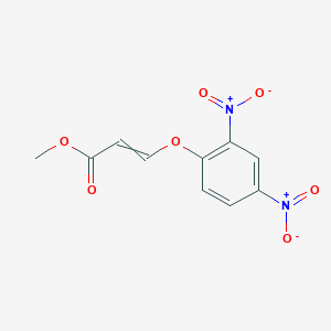 molecular formula C10H8N2O7 B14339234 Methyl 3-(2,4-dinitrophenoxy)prop-2-enoate CAS No. 105614-73-1