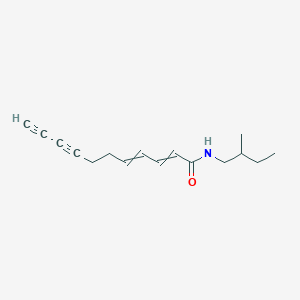 molecular formula C16H21NO B14339248 N-(2-Methylbutyl)undeca-2,4-diene-8,10-diynamide CAS No. 99615-79-9