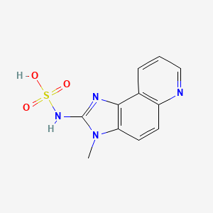 molecular formula C11H10N4O3S B14339302 IQ-sulfamate CAS No. 109881-21-2