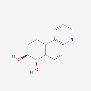 molecular formula C13H13NO2 B14339316 trans-7,8,9,10-Tetrahydrobenzo(f)quinoline-7,8-diol CAS No. 103620-19-5