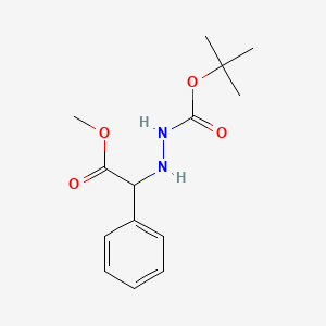 Methyl 2-({[(tert-butoxy)carbonyl]amino}amino)-2-phenylacetate