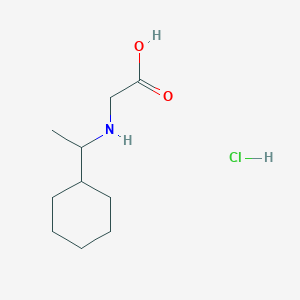 2-[(1-Cyclohexylethyl)amino]acetic acid hydrochloride