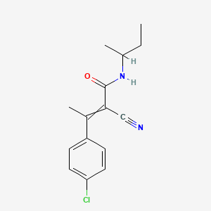 molecular formula C15H17ClN2O B14339398 N-(Butan-2-yl)-3-(4-chlorophenyl)-2-cyanobut-2-enamide CAS No. 103998-06-7