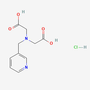 2-[(Carboxymethyl)(pyridin-3-ylmethyl)amino]acetic acid hydrochloride