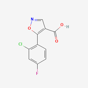 5-(2-Chloro-4-fluorophenyl)-1,2-oxazole-4-carboxylic acid