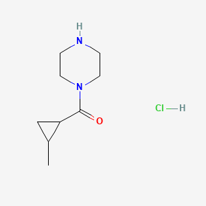 1-(2-Methylcyclopropanecarbonyl)piperazine hydrochloride