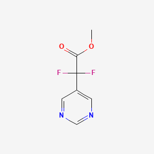 molecular formula C7H6F2N2O2 B1433948 Methyl 2,2-difluoro-2-(pyrimidin-5-yl)acetate CAS No. 1803581-68-1