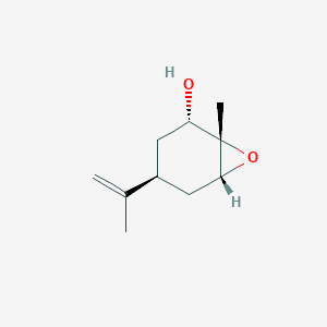 molecular formula C10H16O2 B143395 (-)-1,6-Epoxyisodihydrocarveol CAS No. 35692-59-2