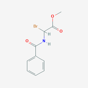 molecular formula C10H10BrNO3 B14339534 Methyl benzamido(bromo)acetate CAS No. 101649-82-5