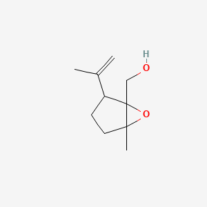 molecular formula C10H16O2 B14339560 [5-Methyl-2-(prop-1-en-2-yl)-6-oxabicyclo[3.1.0]hexan-1-yl]methanol CAS No. 107398-11-8