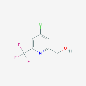 (4-Chloro-6-(trifluoromethyl)pyridin-2-YL)methanol