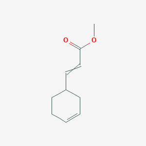 molecular formula C10H14O2 B14339656 Methyl 3-(cyclohex-3-en-1-yl)prop-2-enoate CAS No. 103441-09-4